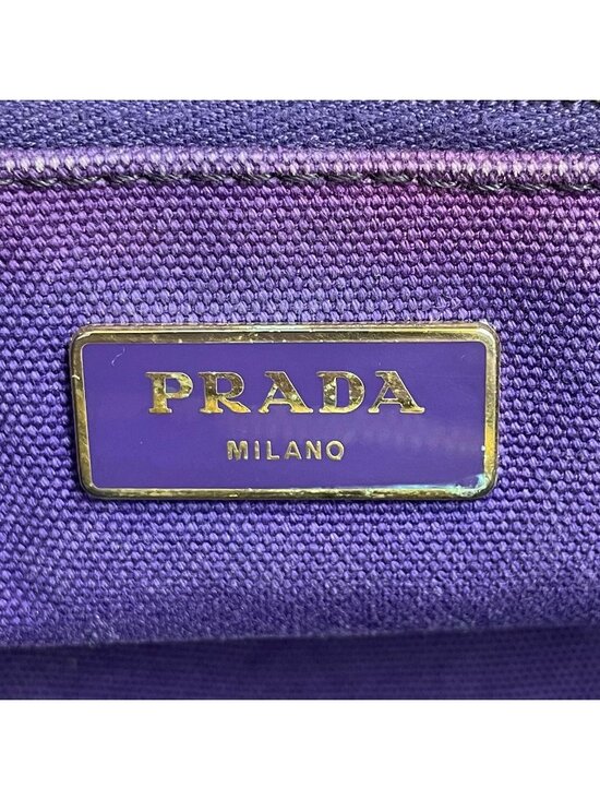 PRADA Handbag canvas purple logo Canapa – My True Luxe Prada Handbag Canapa Purple Travel Camping Outdoor